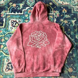 Obey Rose Pink Hoodie Medium